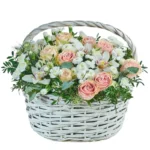 Корзина с цветами Ласковое слово